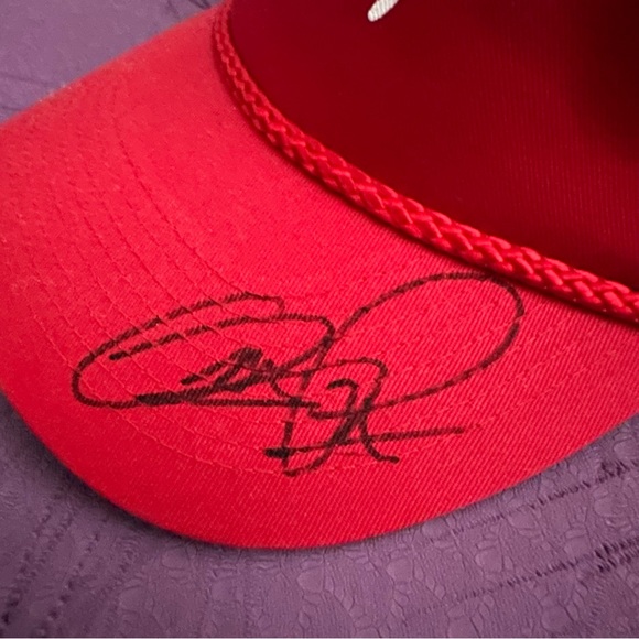 Vintage Signed Firestone Racing Indy Car Nascar Formula 1 Snapback Hat - Picture 2 of 4